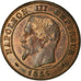 Münze, Frankreich, Napoleon III, 2 Centimes, 1855, Bordeaux, AU(50-53)