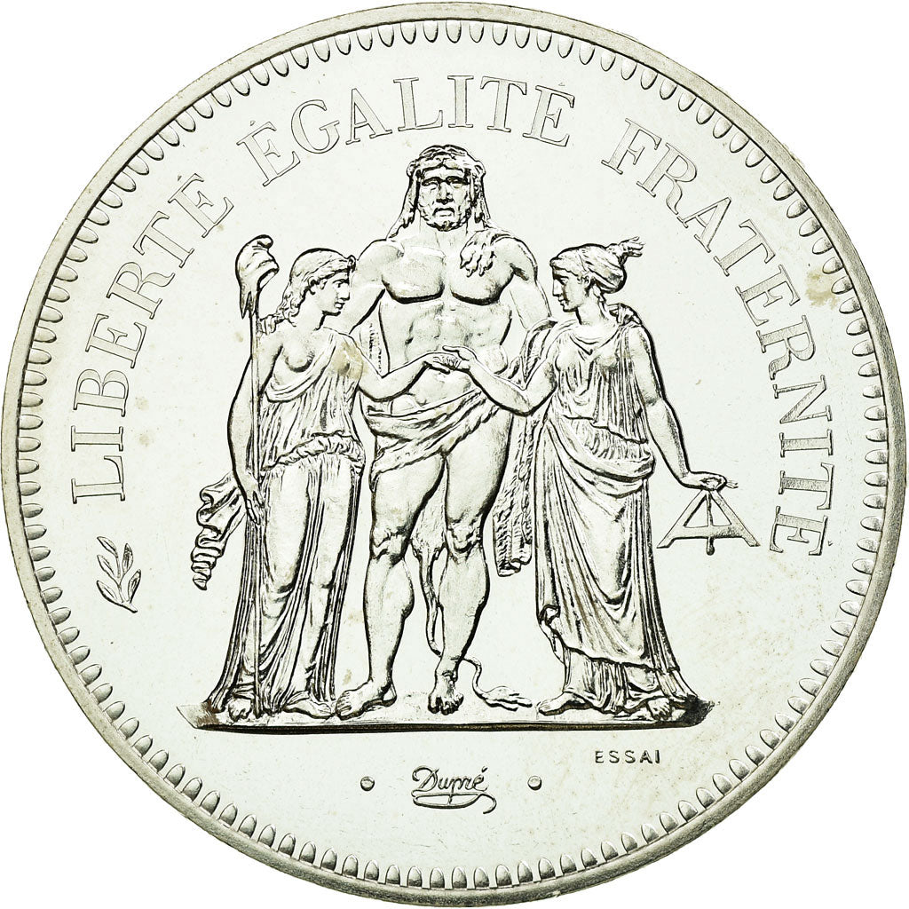 Coin, France, 50 Francs, 1974, ESSAI, MS(65-70), Silver, KM:E117, Gadoury:882