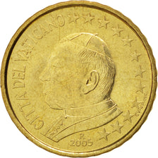 CITTÀ DEL VATICANO, 10 Euro Cent, 2005, SPL, Ottone, KM:344