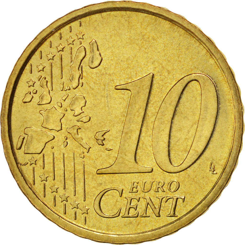CITTÀ DEL VATICANO, 10 Euro Cent, 2005, SPL, Ottone, KM:344