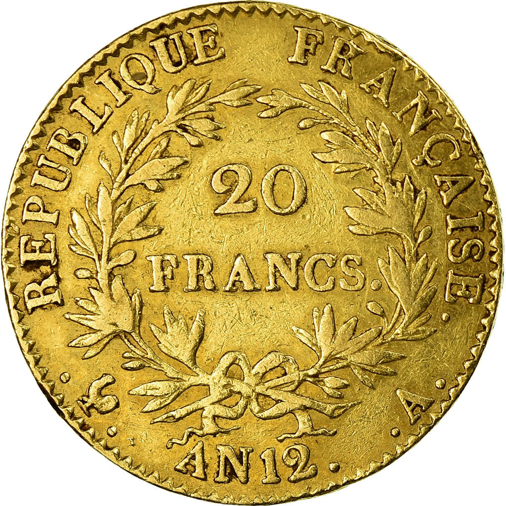 Monnaie, France, Napoléon I, 20 Francs, 1804, Paris, TTB, Or, Gadoury:1020