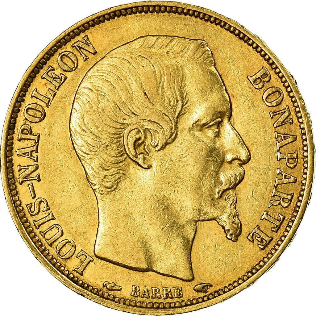 Moneta, Francja, Napoleon III, 20 Francs, 1852, Paris, AU(50-53)