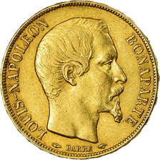 Moneta, Francia, Napoleon III, 20 Francs, 1852, Paris, BB+, Oro