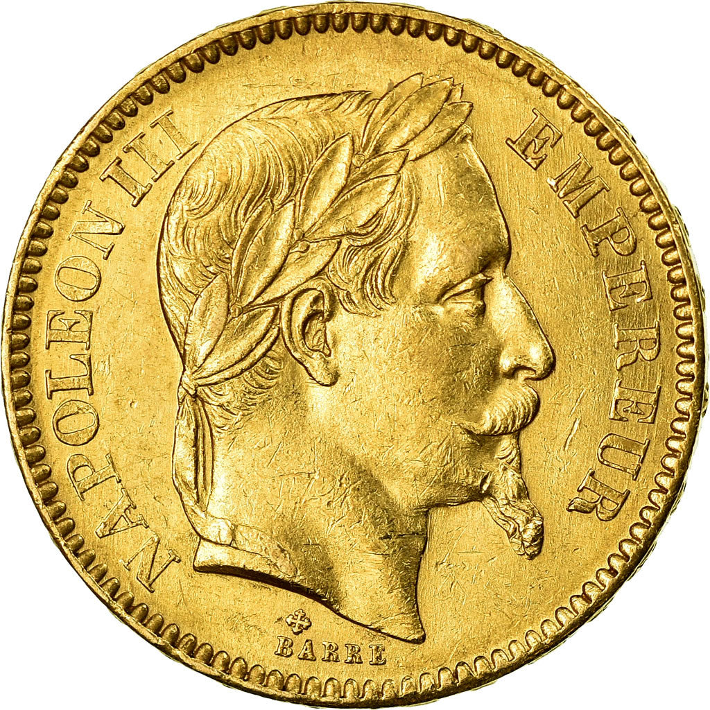 Monnaie, France, Napoleon III, 20 Francs, 1863, Strasbourg, Or, SUP, Gad 1062