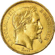 Monnaie, France, Napoleon III, 20 Francs, 1863, Strasbourg, Or, SUP, Gad 1062