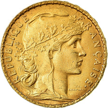 Moneta, Francia, Marianne, 20 Francs, 1902, Paris, BB+, Oro, KM:847