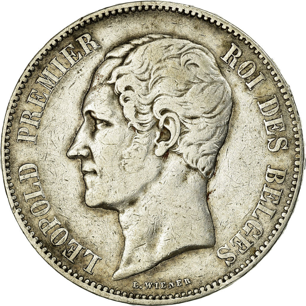 Coin, Belgium, Leopold I, 5 Francs, 5 Frank, 1849, VF(30-35), Silver, KM:17