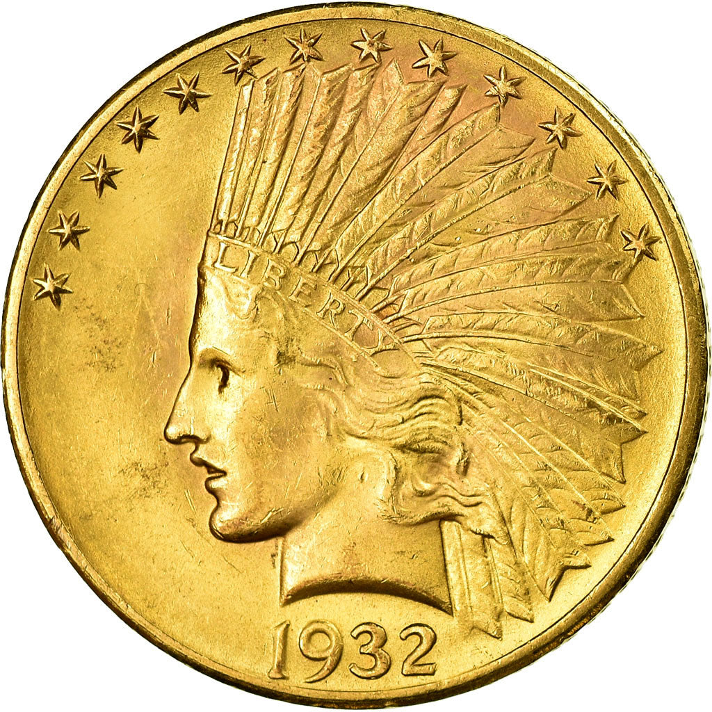Moneda, Estados Unidos, Indian Head, $10, 1932, Philadelphia, EBC, KM 130