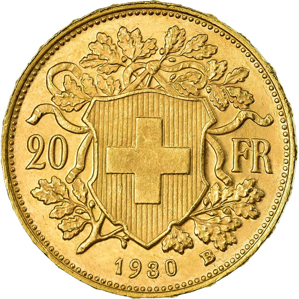 Moneta, Svizzera, 20 Francs, 1930, Berne, SPL-, Oro, KM:35.1