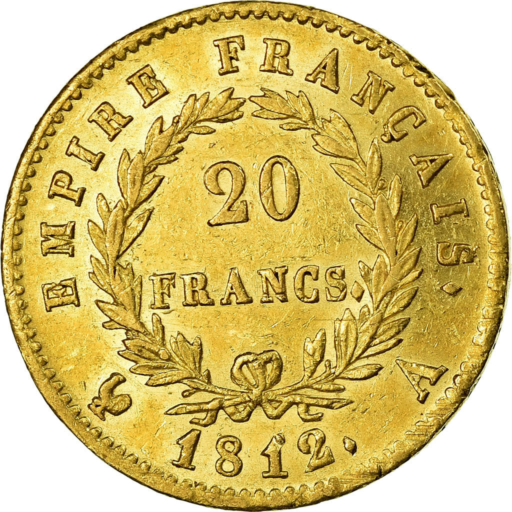 Moneda, Francia, Napoléon I, 20 Francs, 1812, Paris, EBC, Oro, KM:695.1