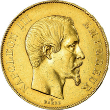Moneta, Francja, Napoleon III, 50 Francs, 1855, Paris, AU(50-53), KM 1111
