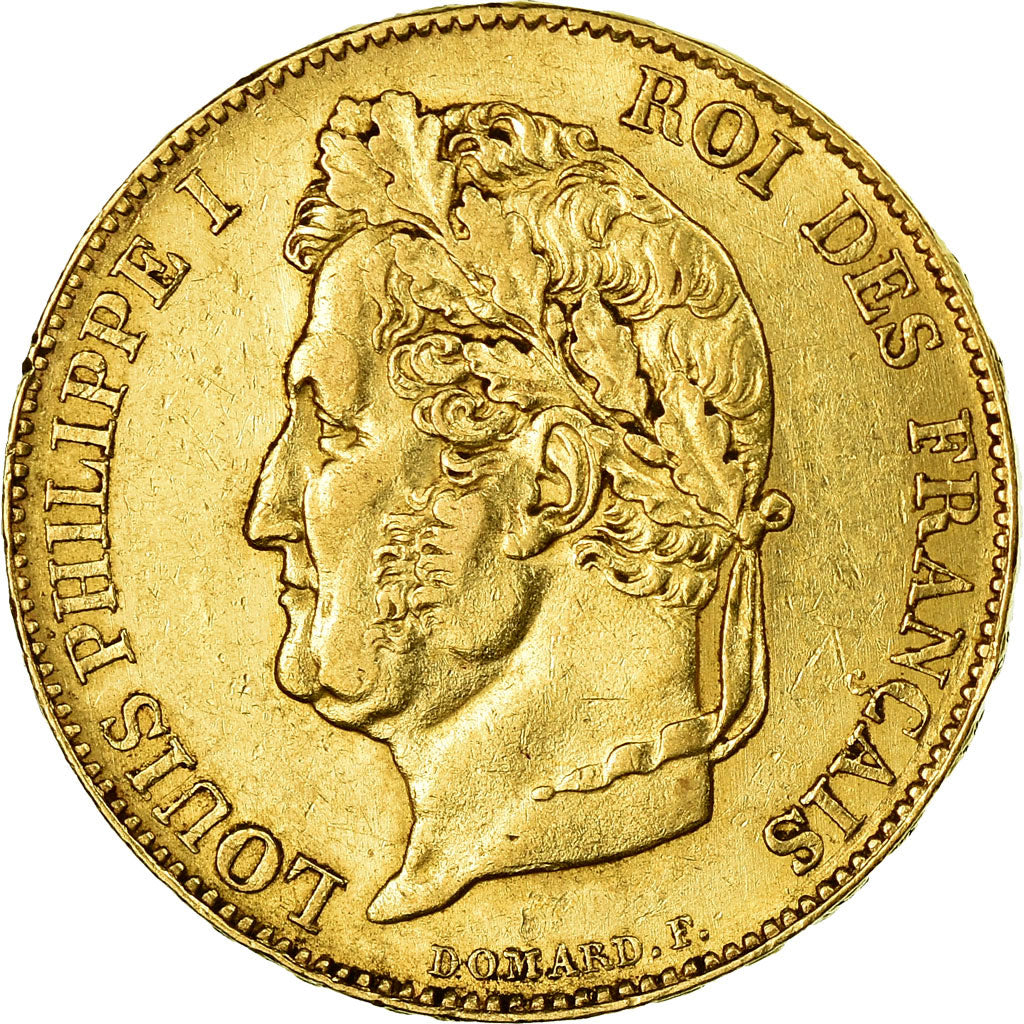 Moneta, Francia, Louis-Philippe, 20 Francs, 1848, Paris, BB+, Oro, KM:750.1