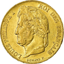 Moneta, Francja, Louis-Philippe, 20 Francs, 1840, Paris, AU(50-53), Złoto