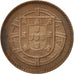 PORTUGAL, Centavo, 1918, KM #565, EF(40-45), Bronze, 3.01