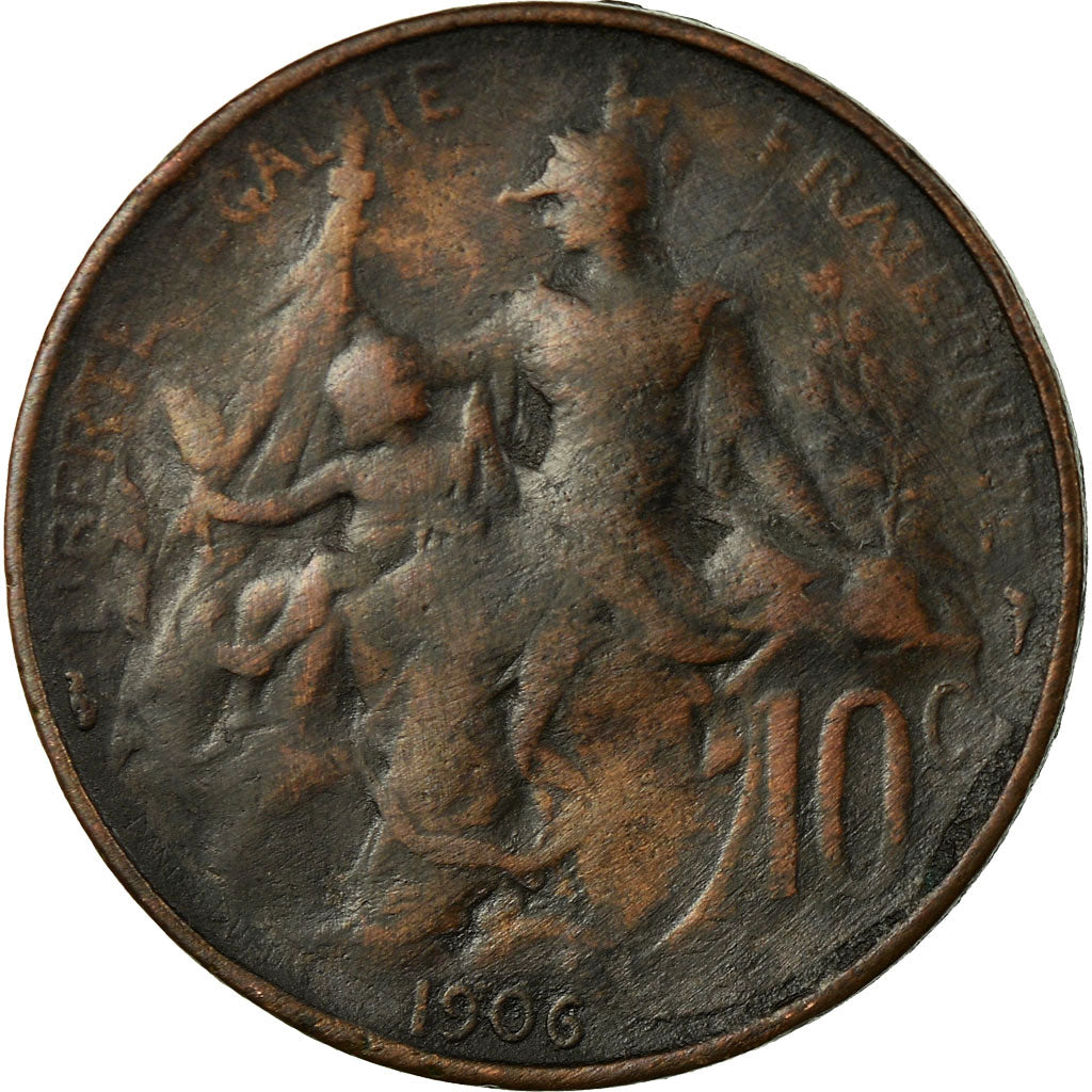 Coin, France, Dupuis, 10 Centimes, 1906, Paris, VF(30-35), Bronze, KM:843