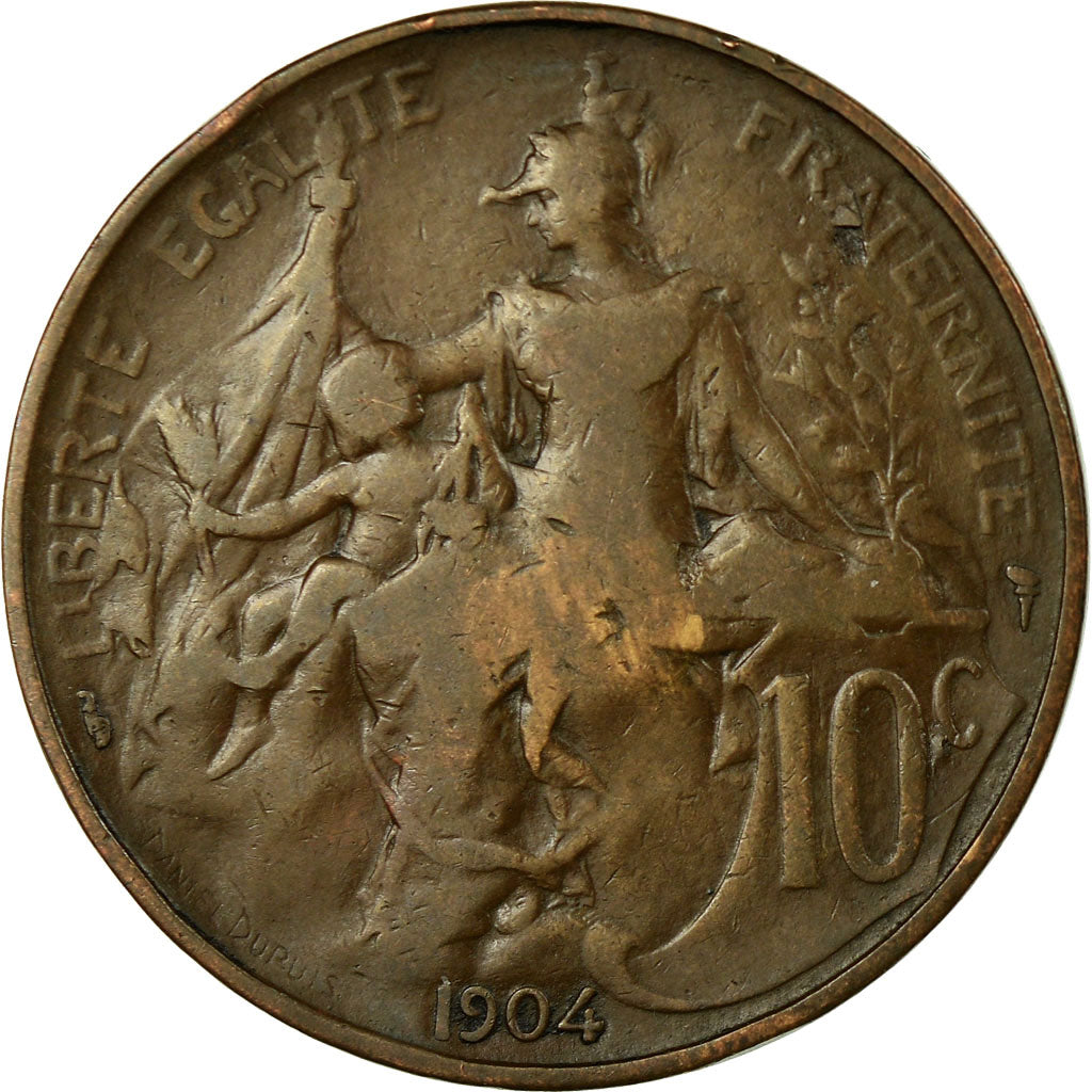 Monnaie, France, Dupuis, 10 Centimes, 1904, Paris, TB+, Bronze, Gadoury:277
