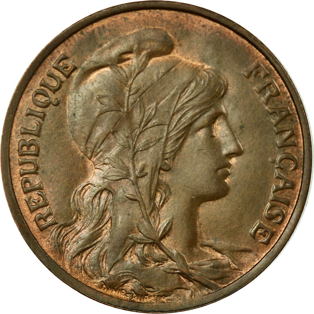 Moeda, França, Dupuis, 10 Centimes, 1900, Paris, MS(60-62), Bronze, KM:843