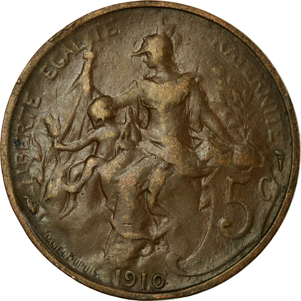 Coin, France, Dupuis, 5 Centimes, 1910, Paris, VF(30-35), Bronze, KM:842
