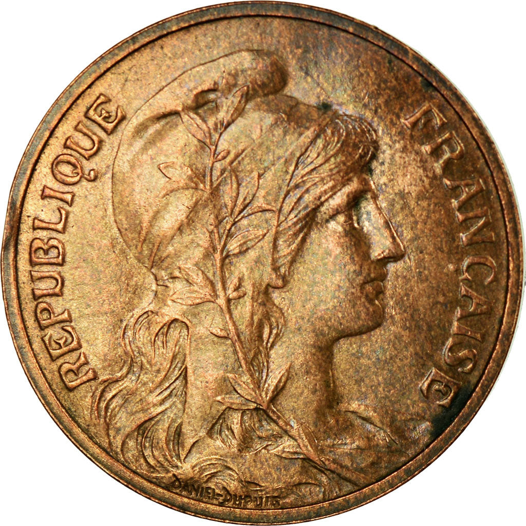 Moneta, Francia, Dupuis, 5 Centimes, 1908, Paris, BB+, Bronzo, KM:842