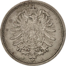 GERMANY - EMPIRE, 10 Pfennig, 1889, Berlin, KM #4, EF(40-45), Copper-Nickel,...