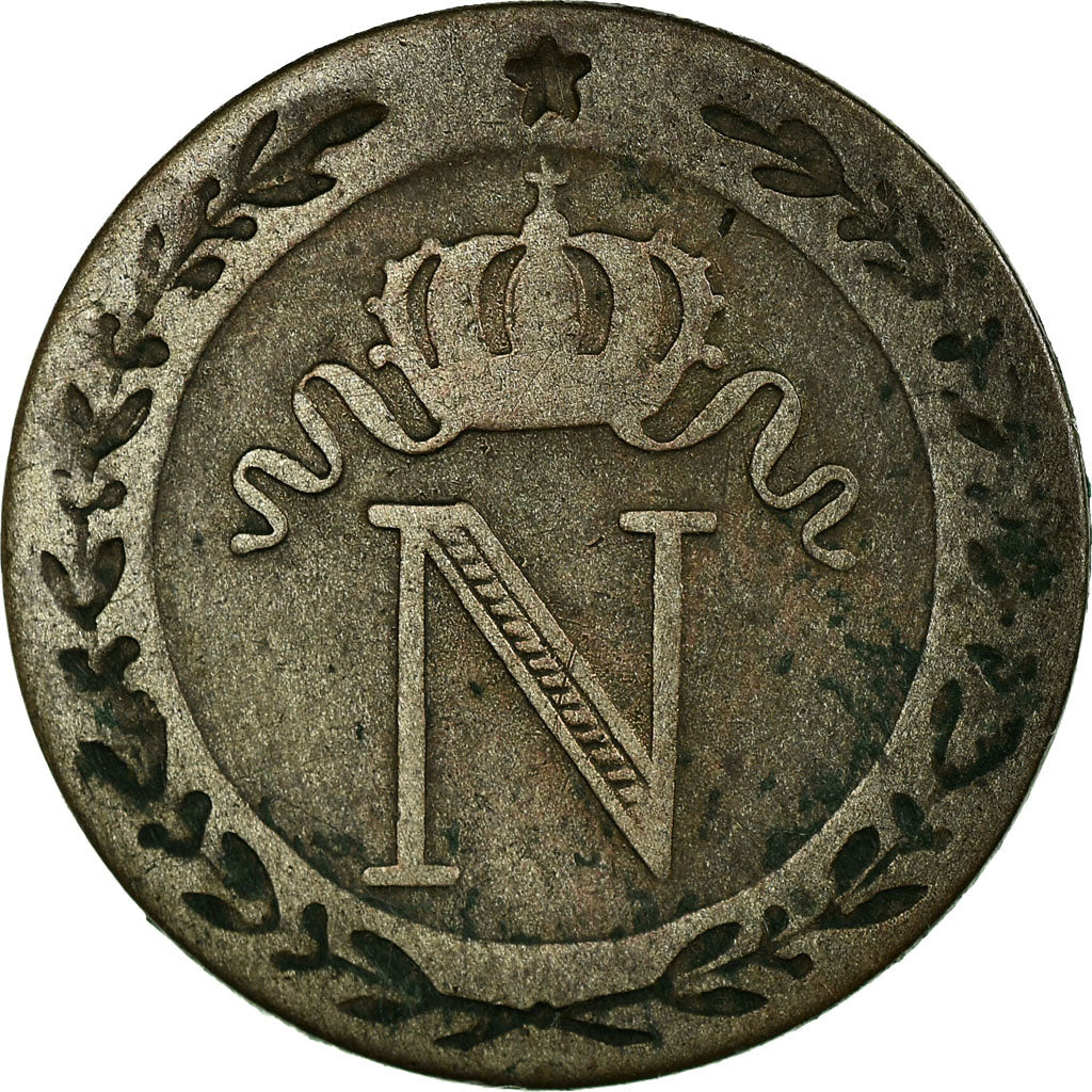 Moneta, Francia, Napoléon I, 10 Centimes, 1809, Paris, BB, Biglione, KM:676.1