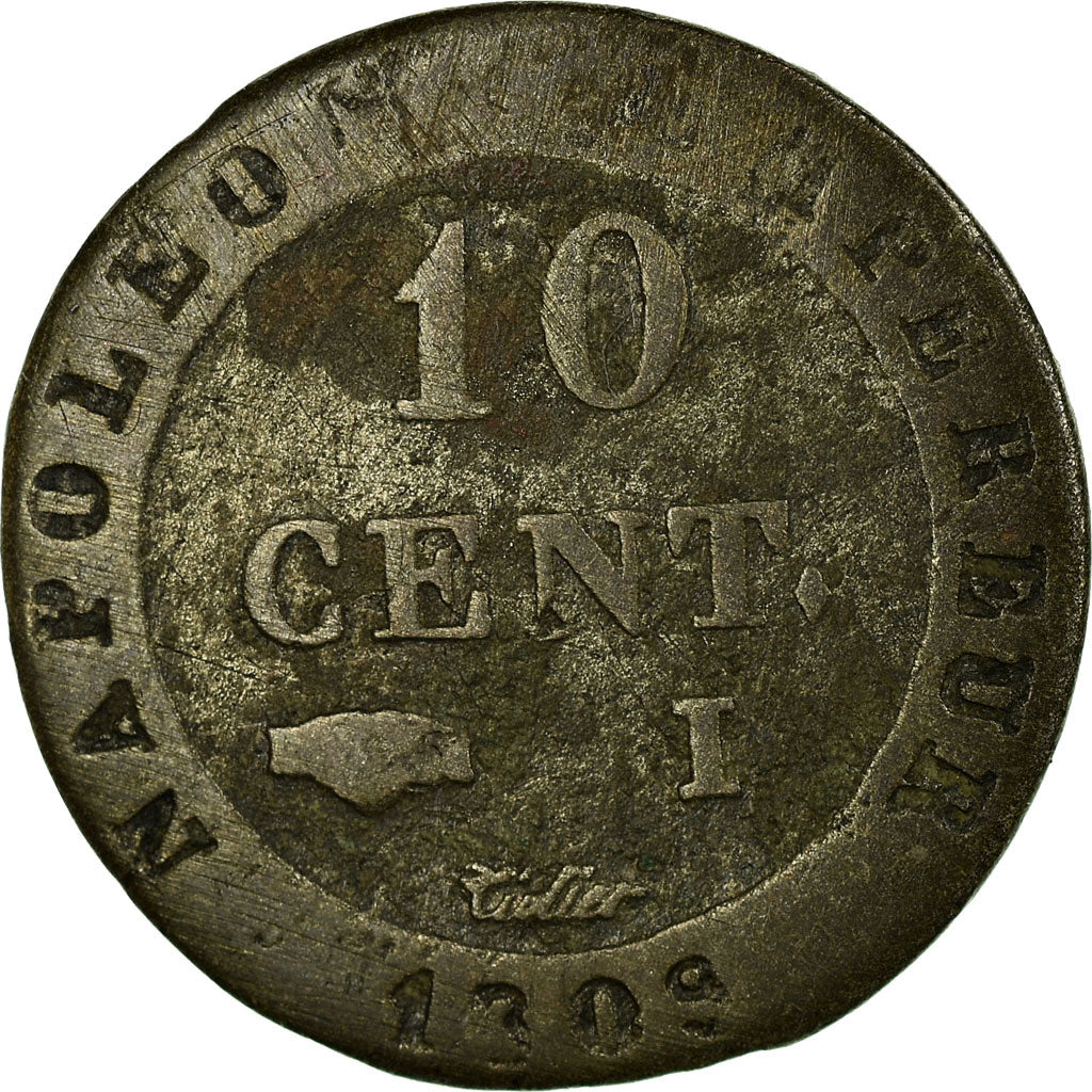 Coin, France, Napoléon I, 10 Centimes, 1808, Limoges, VF(20-25), Billon,KM 676.5