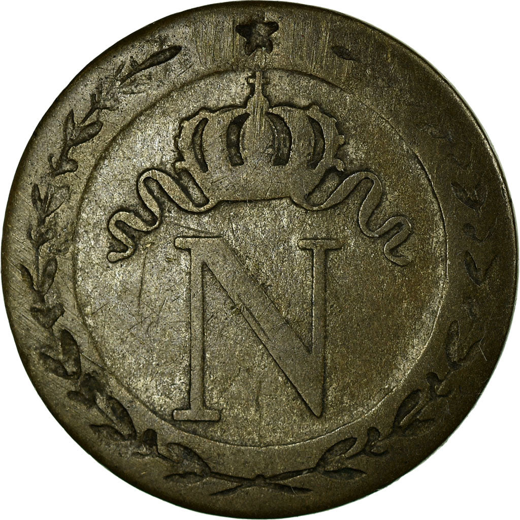 Monnaie, France, Napoléon I, 10 Centimes, 1810, Rouen, TTB, Billon, Gad 190