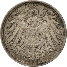 Coin, GERMANY - EMPIRE, Wilhelm II, 5 Pfennig, 1909, Munich, EF(40-45)