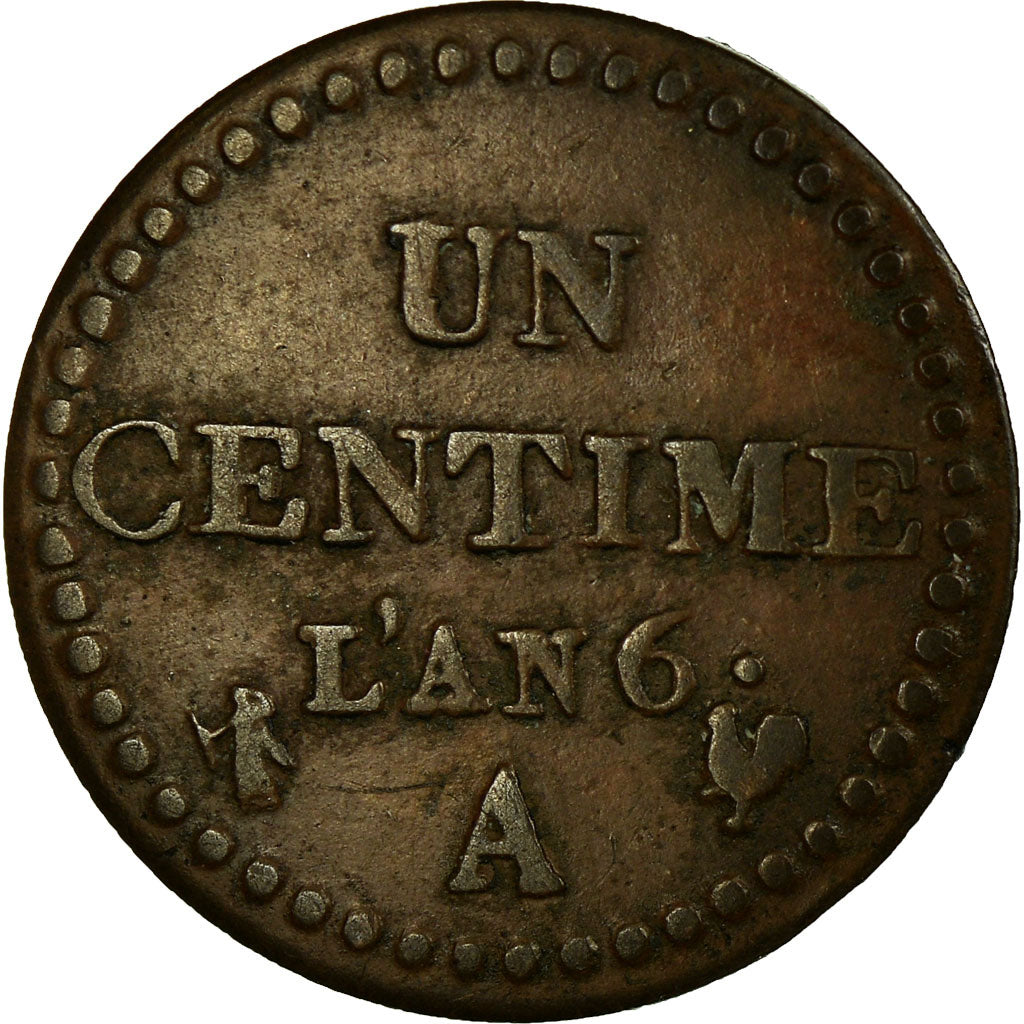 Coin, France, Dupré, Centime, 1797, Paris, EF(40-45), Bronze, KM:646