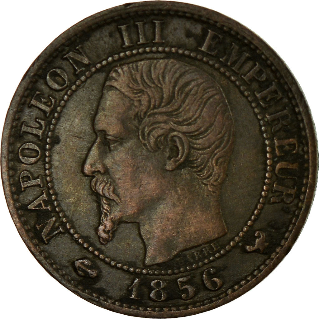 Coin, France, Napoleon III, Centime, 1856, Lille, VF(30-35), KM 775.7