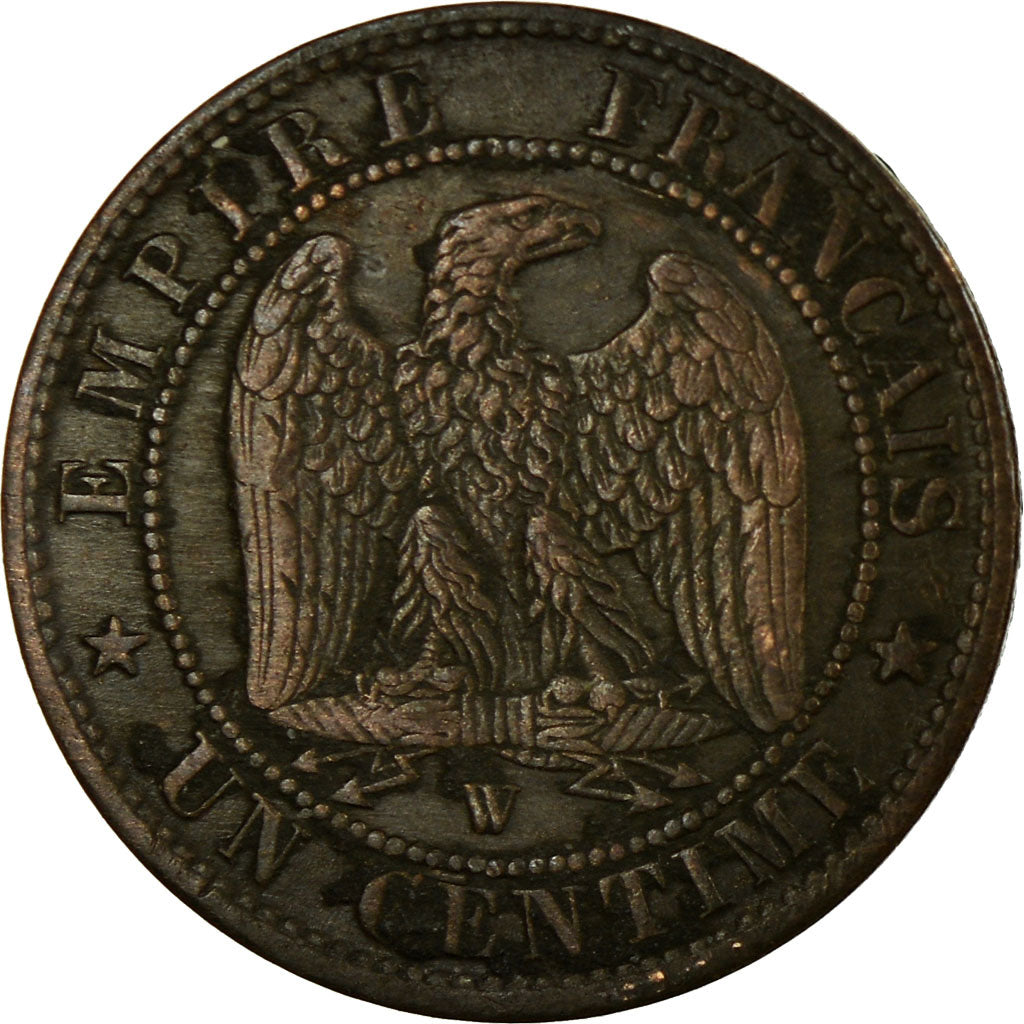 Coin, France, Napoleon III, Centime, 1856, Lille, VF(30-35), KM 775.7