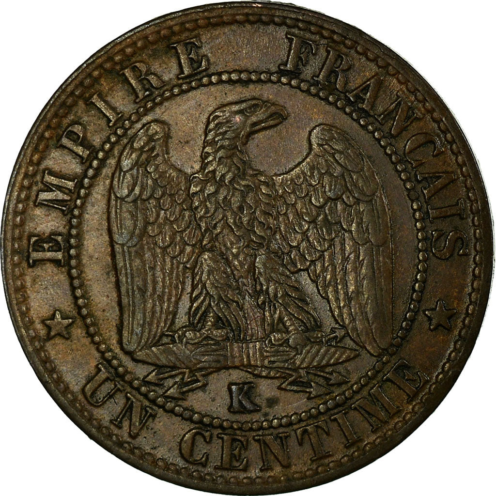 Monnaie, France, Napoleon III, Centime, 1856, Bordeaux, TTB, Gad 86