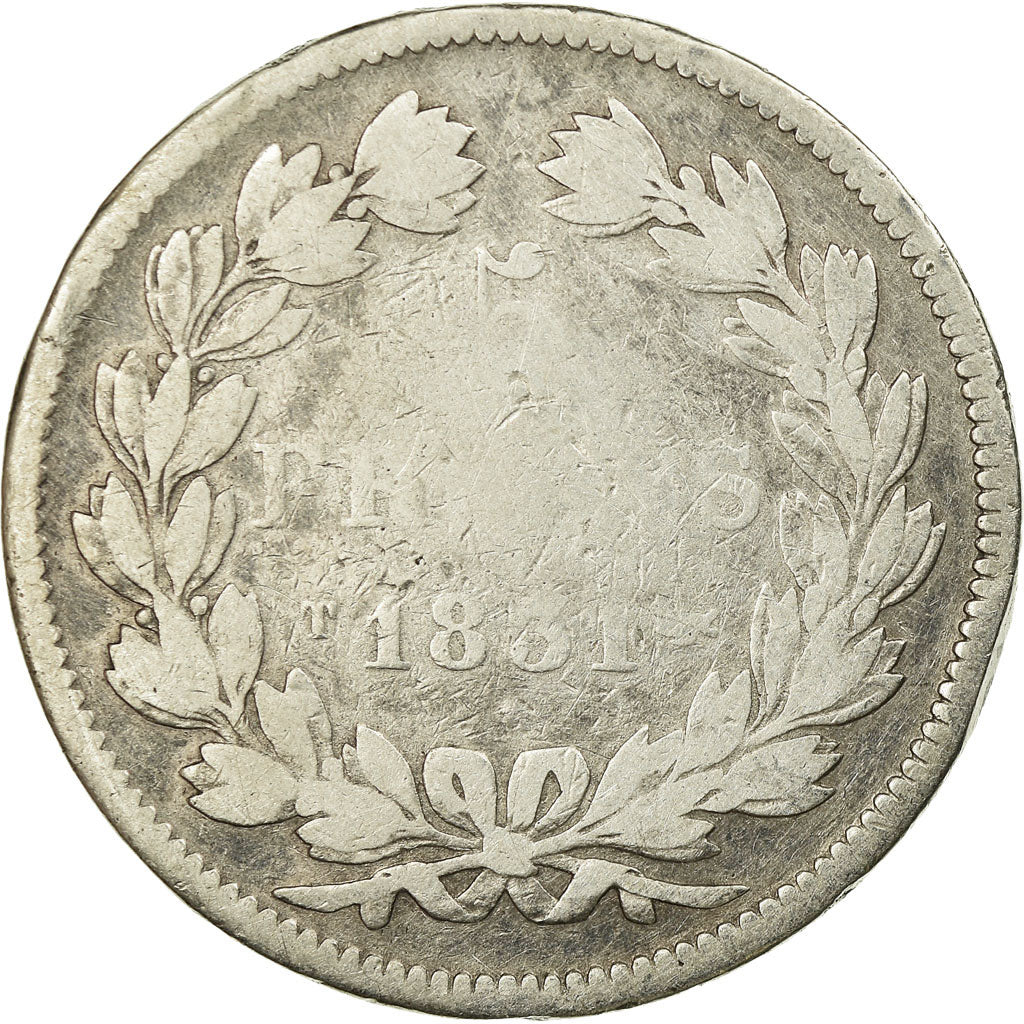 Munten, Frankrijk, Louis-Philippe, 5 Francs, 1831, Nantes, ZG+, Zilver