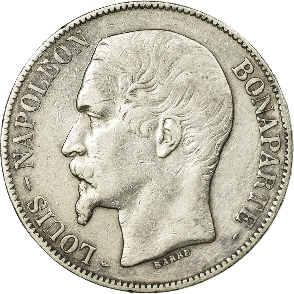 Coin, France, Napoléon III, 5 Francs, 1852, Paris, EF(40-45), Silver, KM:773.1
