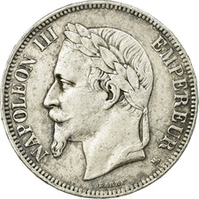Moneta, Francja, Napoléon III,5 Francs,1869,Strasbourg,EF(40-45),Srebro,KM 799.2