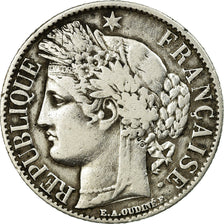 Coin, France, Cérès, Franc, 1887, Paris, EF(40-45), Silver, KM:822.1