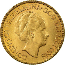 Moneda, Países Bajos, Wilhelmina I, 10 Gulden, 1926, EBC, Oro, KM:162
