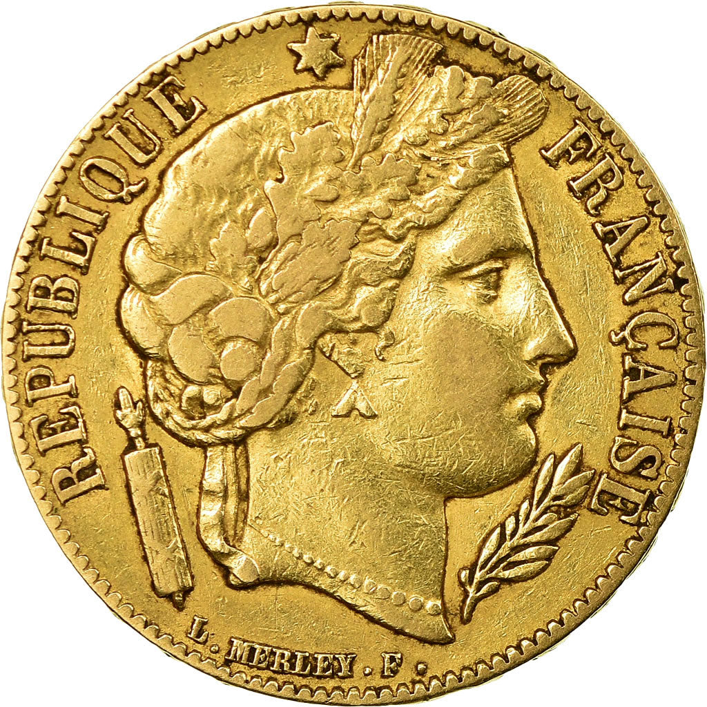 Moeda, França, Cérès, 20 Francs, 1851, Paris, EF(40-45), Dourado, KM:762