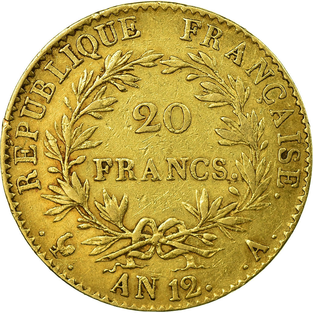Monnaie, France, Napoléon I, 20 Francs, 1804, Paris, TTB, Or, Gadoury:1020