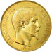 Moneda, Francia, Napoleon III, 50 Francs, 1858, Paris, MBC, Oro, KM 785.1