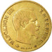 Moneda, Francia, Napoleon III, 10 Francs, 1858, Paris, BC+, Oro, KM 1014