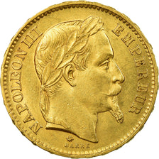 Moneta, Francia, Napoleon III, 20 Francs, 1868, Paris, BB+, Oro, KM 801.1