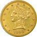 Monnaie, États-Unis, Coronet Head, $10,1893, Philadelphie, Or, TTB+, KM 102