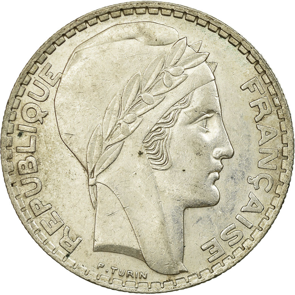 Coin, France, Turin, 20 Francs, 1937, Paris, AU(55-58), Silver, KM:879