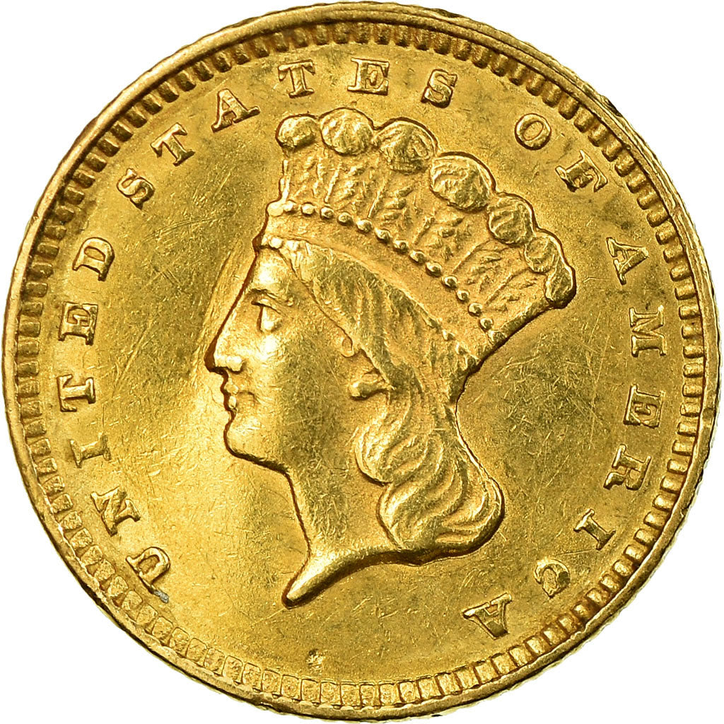 Coin, United States, Indian Head - Type 3, Dollar, 1874, Philadelphia, AU(50-53)