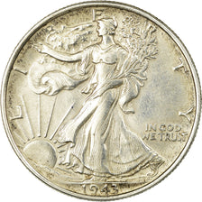 Moneda, Estados Unidos, Walking Liberty Half Dollar, 1943, Philadelphie, MBC