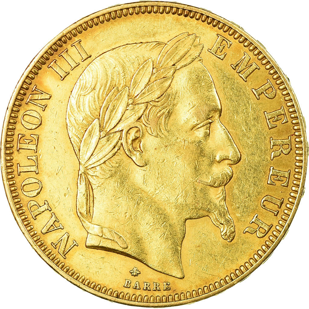 Monnaie, France, Napoleon III, 50 Francs, 1866, Paris, TTB+, Or, Gadoury 1112