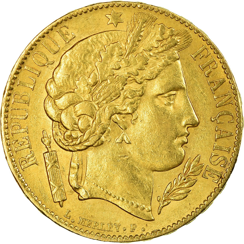 Coin, France, Cérès, 20 Francs, 1851, Paris, EF(40-45), Gold, KM:762