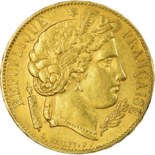 Coin, France, Cérès, 20 Francs, 1851, Paris, EF(40-45), Gold, KM:762