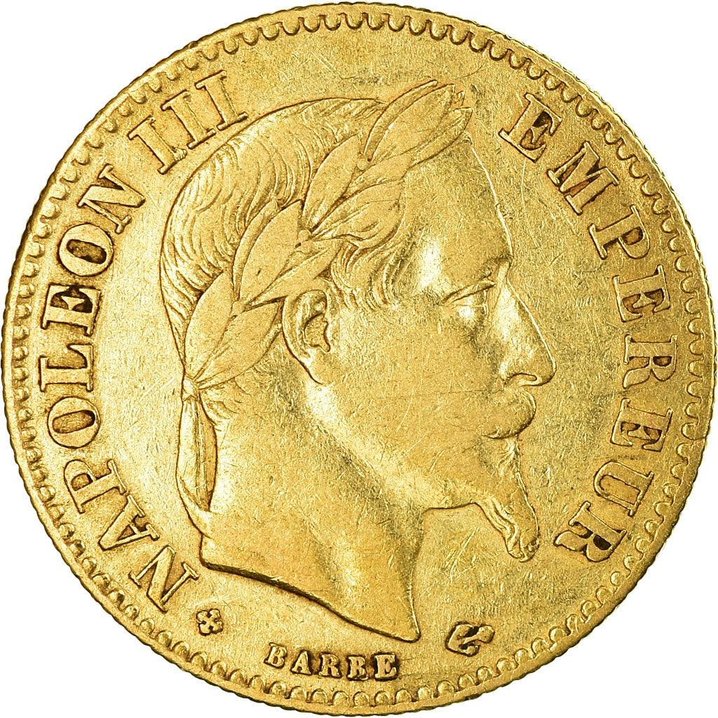 Coin, France, Napoleon III, 10 Francs, 1862, Strasbourg, Gold, VF(30-35)
